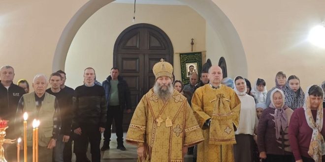 Архиерейское богослужение в Неделю 27-ю по Пятидесятнице в храме св. вмч. Георгия Победоносца г. Дальнегорска (+ Фото + Видео)